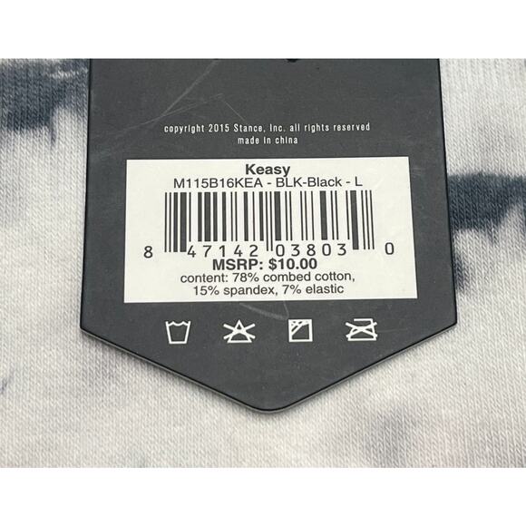 8-65 STANCE Men's Keasy Ankle Socks Large (9-12) - Picture 6 of 6